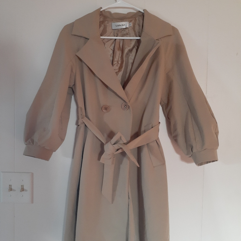 Lightweight Tan Trench Coat